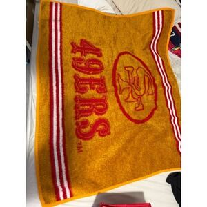 San Francisco 49ers Biederlack Throw Blanket NFL Football Game Day Cozy Fleece